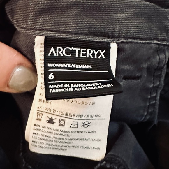 Arc’Teryx Pants Camden Chino Lightweight Outdoor Hiking Style GRAY SZ 6 - Picture 12 of 16